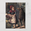 Suche nach rotkäppchen mit wolf postkarten Märchen
