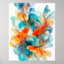 Suche nach abstrakte fische poster Aquarell