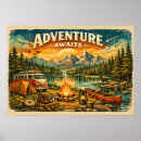 Suche nach wildnis poster Retro