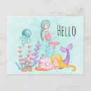 Suche nach austern muschel postkarten Unter dem meer