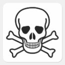 Suche nach totenkopf mit gekreuzter knochen aufkleber Gruselig
