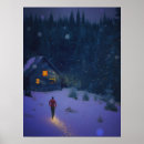 Suche nach winter hütte poster Kabine