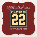 Suche nach ihr abschluss untersetzer Schwarz und gold