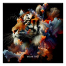 Suche nach niedliche tiger poster Abstrakter tigerkopf