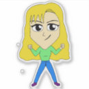 Suche nach blondes mädchen aufkleber Niedlich