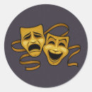Suche nach komödie und tragödie aufkleber Schauspieler
