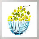 Suche nach weintrauben poster Aquarell