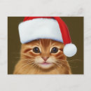 Suche nach weihnachtsmannmützen postkarten Katze