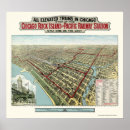 Suche nach chicago map poster Ortskarten