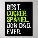 Suche nach cocker spaniel hund poster Vatertag