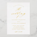 Suche nach gold and white wedding einladungen Typografie
