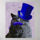 Suche nach graue katzen poster Blau