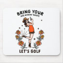 Suche nach das golf der frauen mousepads Golfer