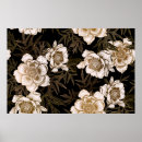 Suche nach weiße blume auf schwarzem hintergrund poster Muster