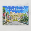 Suche nach der mount rushmore postkarten Vintag