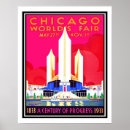 Suche nach chicago worlds fair poster Retro