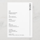 Suche nach bar für hochzeitsgetränke hochzeit menükarten Für sie/ihn