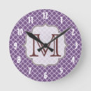 Suche nach lavendel wanduhren Monogramm
