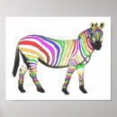 Suche nach zebras kunst Regenbogen