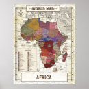 Suche nach map of africa poster Vintage