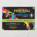 Suche nach paintball party einladungen Kinder