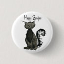 Suche nach schwarze katze halloweens buttons Schwarzes