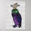 Suche nach steampunk eule poster Blatt