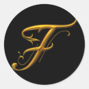 Suche nach monogramm f aufkleber Elegant