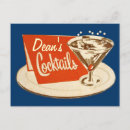Suche nach martini cocktail postkarten Vintag