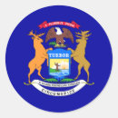 Suche nach michigan flagge aufkleber Große seen