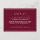 Suche nach burgundy wedding einladungen Klassisch