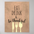 Suche nach essen trinken poster Zitat