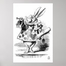 Suche nach alice wunderland poster Weißkaninchen