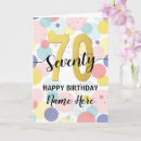 Suche nach 70 frau geburtstag karten Elegant