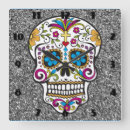 Suche nach sugar skull wanduhren Colorful