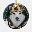 Suche nach alaskan malamute ornamente Weihnachten