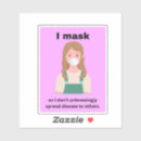 Suche nach krankheiten aufkleber Maske