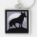 Suche nach wolf silhouette schlüsselanhänger Mond