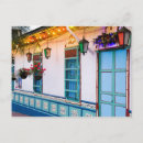 Suche nach blaues haus postkarten Fenster