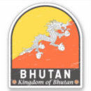 Suche nach bhutan aufkleber Bhutanische flagge