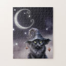 Suche nach katze und mond puzzle Halloween