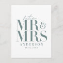 Suche nach mr und mrs postkarten Hochzeitsankündigung