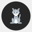 Suche nach niedlicher wolf aufkleber Tier