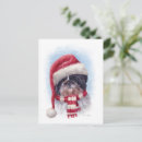 Suche nach weihnachtshund postkarten Weihnachtsmannmütze