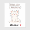 Suche nach introvertiert aufkleber Katze