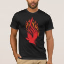 Suche nach flammen phoenix tshirts Rot
