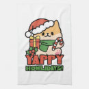 Suche nach niedlicher cartoon geschirr tücher Frohe weihnachten