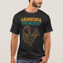 Suche nach schwarze vögel tshirts Sankofa
