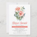 Suche nach modern floral bridal shower einladungen Rosa