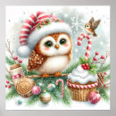Suche nach süße eule poster Weihnachten